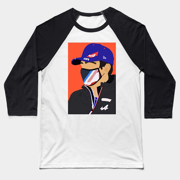 Esteban Ocon for Alpine Racing 2021 Baseball T-Shirt by royaldutchness